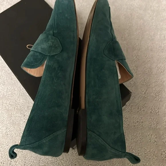 J. Crew Calf Suede Minimal Tab loafers - Picture 3 of 13